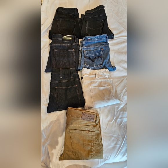 7 PAIRS OF JEANS - DIESEL & G-STAR - Picture 1 of 1